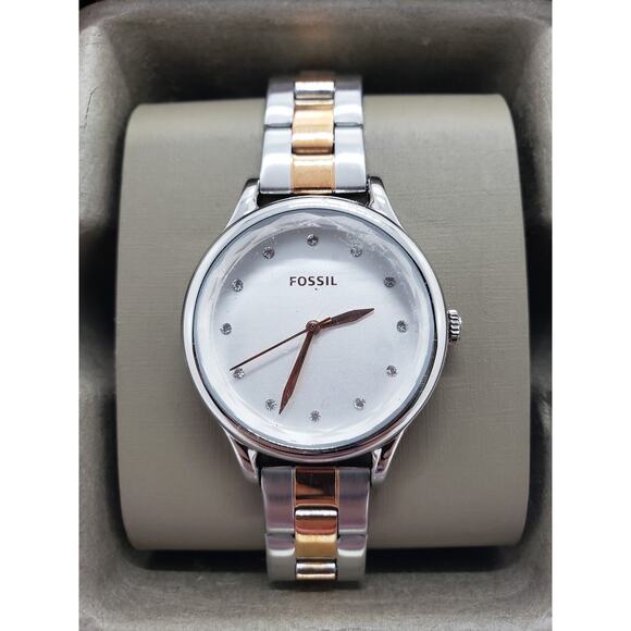 White face fossil watch shop